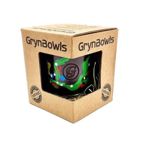 Чаша для кальяну GrynBowls Accent мальований зелений орнамент