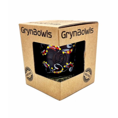 Чаша для кальяну GrynBowls Accent мальовані білі квіти