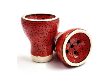 Чаша для кальяну GrynBowls Mummy глазур червона