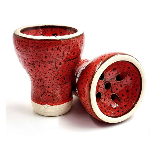 Чаша для кальяну GrynBowls Mummy глазур червона