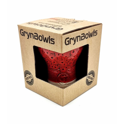 Чаша для кальяну GrynBowls Mummy глазур червона