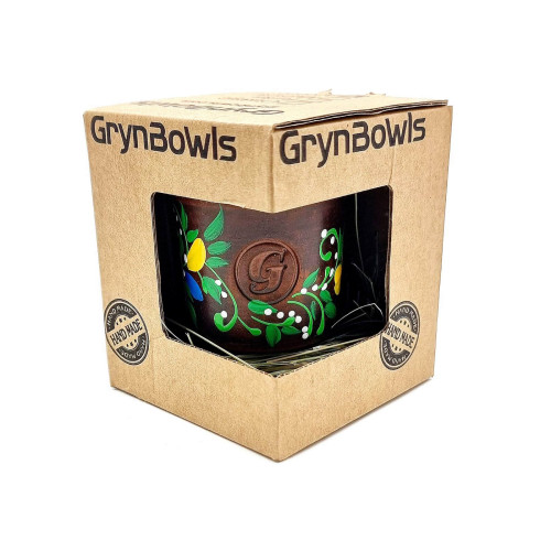 Чаша для кальяну GrynBowls Accent мальована жовта квітка