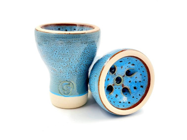 Чаша для кальяну GrynBowls Mummy глазур синя