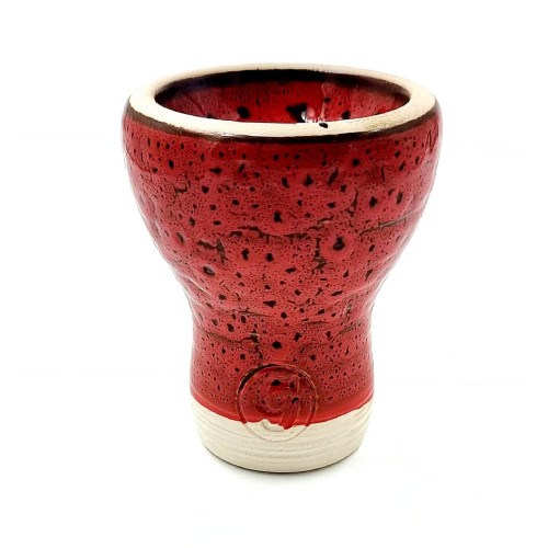 Чаша для кальяну GrynBowls Mummy глазур червона