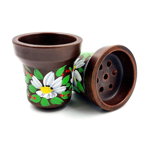 Чаша для кальяну GrynBowls Accent мальована квітка