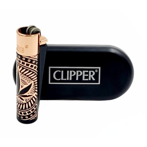 Зажигалка Clipper цвет Rasta#4 черно-бронзовый