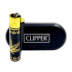 Запальничка Clipper колір Rasta чорно-золотий (золотий ковпачок)
