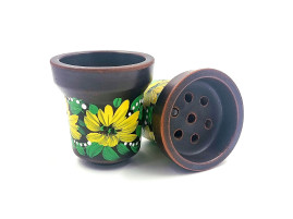 Чаша для кальяну GrynBowls Accent мальований соняшник