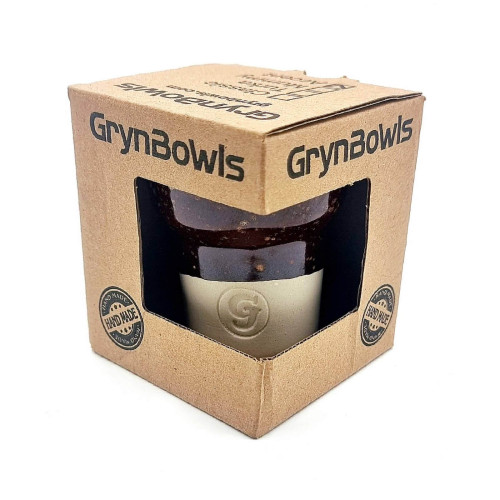 Чаша для кальяну GrynBowls Accent глазур коричнево-біла