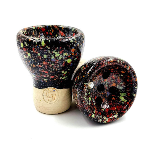 Чаша для кальяну GrynBowls Mummy глазур коричнева