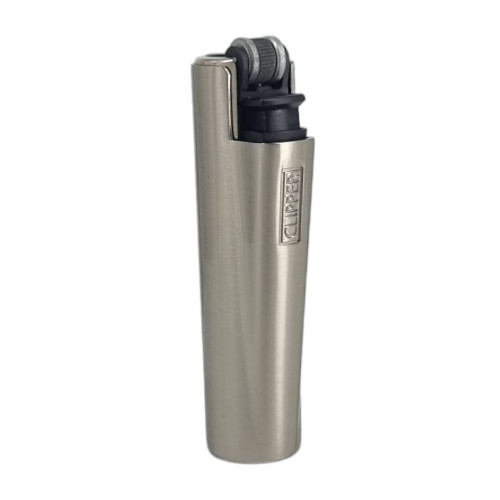 Запальничка Clipper Metal Case Mini Grey у металевому чохлі