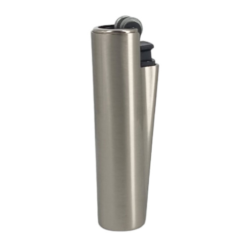 Запальничка Clipper Metal Case Mini Grey у металевому чохлі