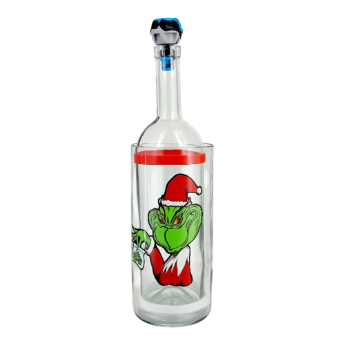 Бонг - Воднік для куріня з скла «Grinch» Новорічний