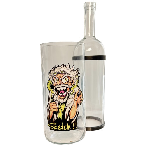 Водний бонг для куріння з скла «Crazy Professor»
