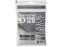Фільтри для самокуток Dark Horse Slim Carbon 6x15 мм (120 шт) 