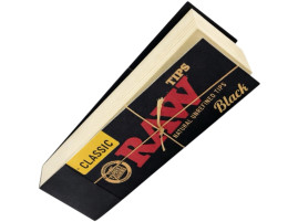 Бумажные фильтра для самокруток RAW Black Tips Classic