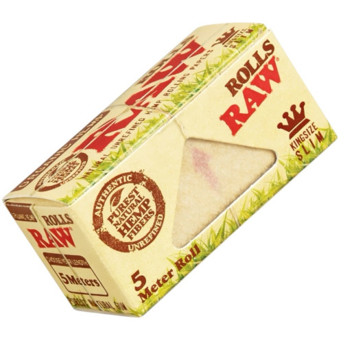 Папір для самокруток у рулоні RAW Rolls Slim Organic Hemp 5 метрів