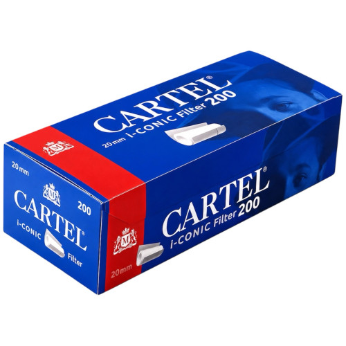 Гільзи для цигарок з турбо фільтром CARTEL i-CONIC Filter 200шт 20 мм