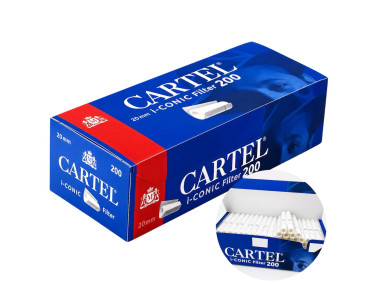 Гільзи для цигарок з турбо фільтром CARTEL i-CONIC Filter 200шт 20 мм