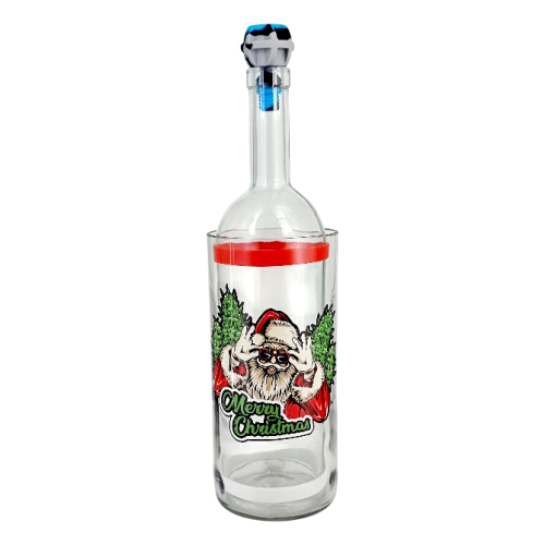 Бонг - Воднік для куріня з скла «Merry Christmas» Веселого Різдва