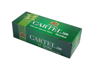 Гільзи для цигарок "CARTEL" Menthol (ментол) 200 шт