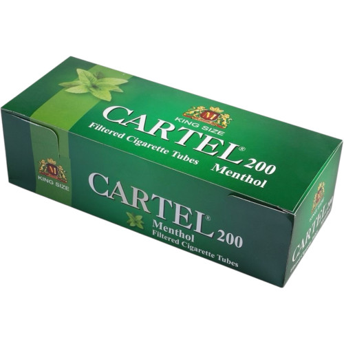 Гільзи для цигарок "CARTEL" Menthol (ментол) 200 шт