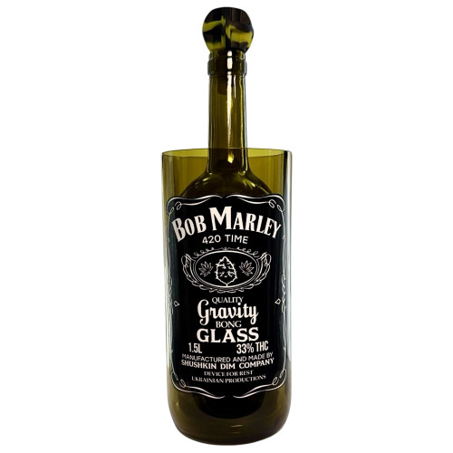 Водний бонг для куріння «Bob Marley» Black