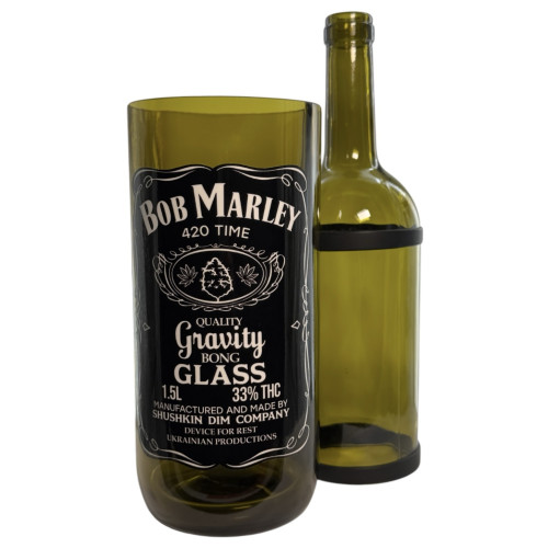 Водний бонг для куріння «Bob Marley» Black