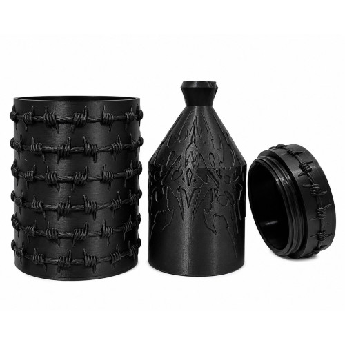 Акриловий водний для куріння з кришкою Black