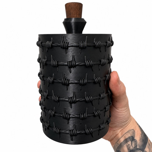 Акриловий водний для куріння з кришкою Black