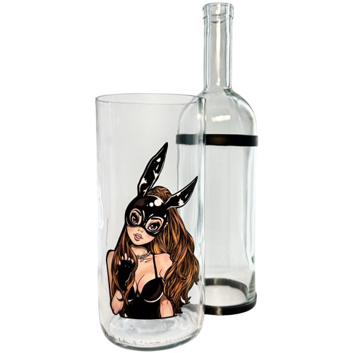 Бонг - Воднік для куріня з скла "Bunny girl"