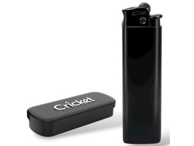 Запальничка Cricket Deluxe метал турбо (чорний)