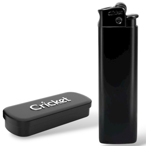 Запальничка Cricket Deluxe метал турбо (чорний)