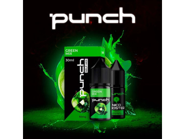 Набір для самозамішування Punch Green Mix 30 мл 50 мг зі смаком яблука, ківі та м'яти