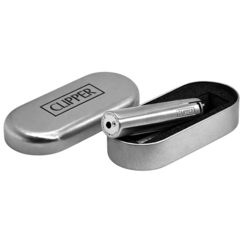 Зажигалка Clipper Jet металл турбо (металлик-глянц)