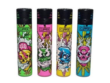 Запальничка турбо Clipper Jet Acid Skull