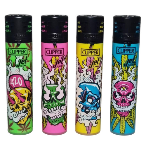 Запальничка турбо Clipper Jet Acid Skull