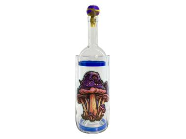 Бонг - Воднік для куріня з скла «World of mushrooms Violet» 