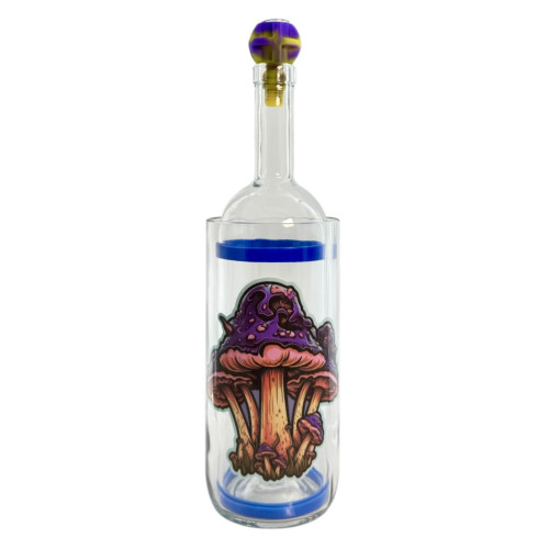 Бонг - Воднік для куріня з скла «World of mushrooms Violet»