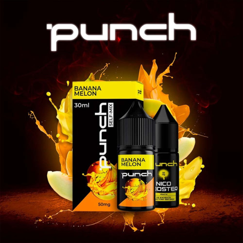 Набір для самозамішування Punch Banana Melon 30 мл 50 мг зі смаком банана та дині