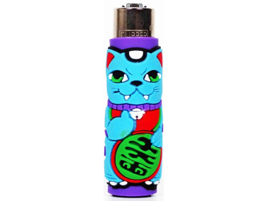 Запальничка Clipper "Cat" в захисному силіконовому чохлі #1