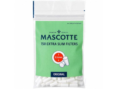 Фільтри для самокруток MASCOTTE EXTRA SLIM LONG ORIGINAL 5,3х15 мм (150 шт)