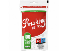 Фільтри для самокуток SMOKING REGULAR LONG 8х22 мм (100 шт)
