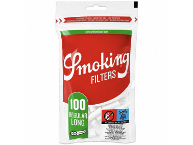 Фільтри для самокуток SMOKING REGULAR LONG 8х22 мм (100 шт)