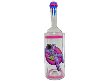 Бонг - Воднік для куріня з скла «Astronaut» Pink