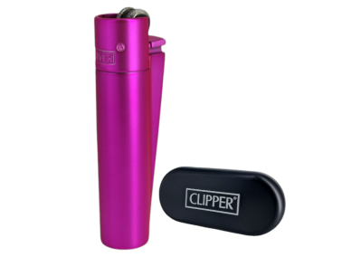 Запальничка Clipper метал Pink (мат)