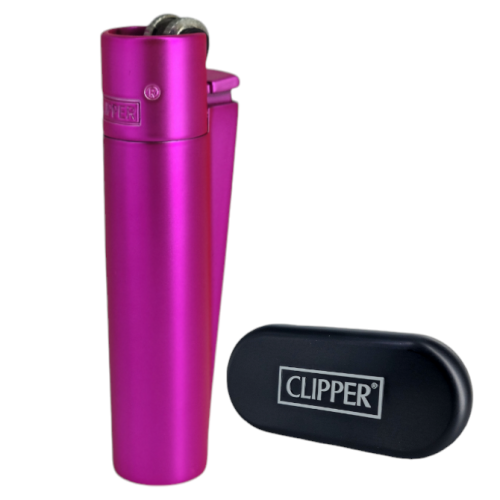 Запальничка Clipper метал Pink (мат)