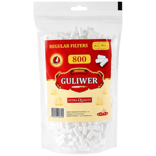 Фільтри для самокруток Guliwer Regular 8х15 мм 800 шт