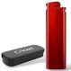 Запальничка Cricket Deluxe метал турбо RED Глянец
