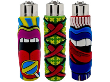 Запальничка Clipper "Pop Spicy Soul" в захисному силіконовому чохлі